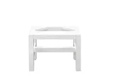 Addison 12"  Wooden Stand for Petite Tower Hutch, Glossy White