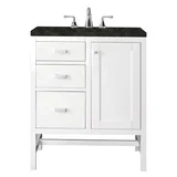 Addison 30" Single Vanity, Glossy White, w/ 3 CM Phantome Eclos Top