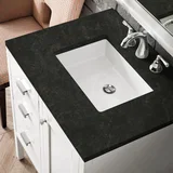 Addison 30" Single Vanity, Glossy White, w/ 3 CM Phantome Eclos Top