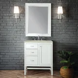 Addison 30" Single Vanity, Glossy White, w/ 3 CM Tajnar Eclos Top