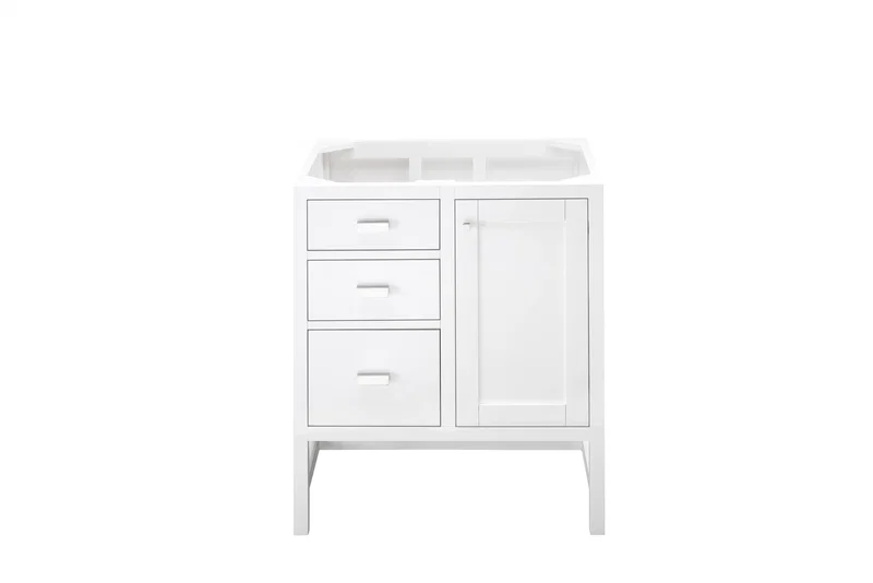 Addison 30" Single Vanity Cabinet, Glossy White