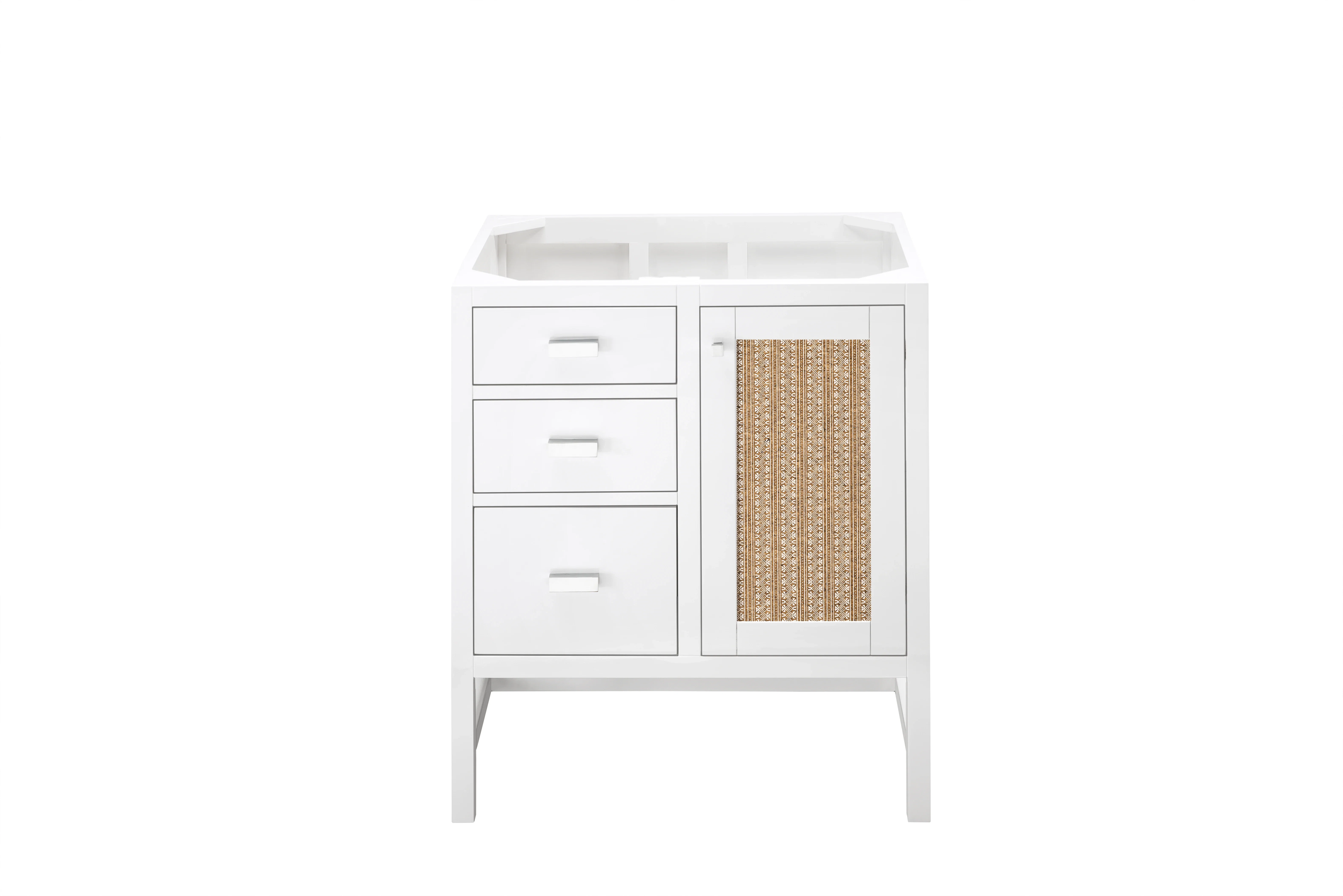 Addison 30" Single Vanity Cabinet, Glossy White