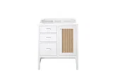 Addison 30" Single Vanity Cabinet, Glossy White