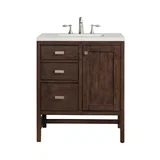Addison 30" Single Vanity, Mid-Century Acacia w/ 3 CM Lime Delight Silestone Top