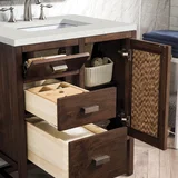 Addison 30" Single Vanity, Mid-Century Acacia w/ 3 CM Lime Delight Silestone Top