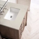 Addison 30" Single Vanity, Mid-Century Acacia, w/ 3 CM Siberian Silestone Top