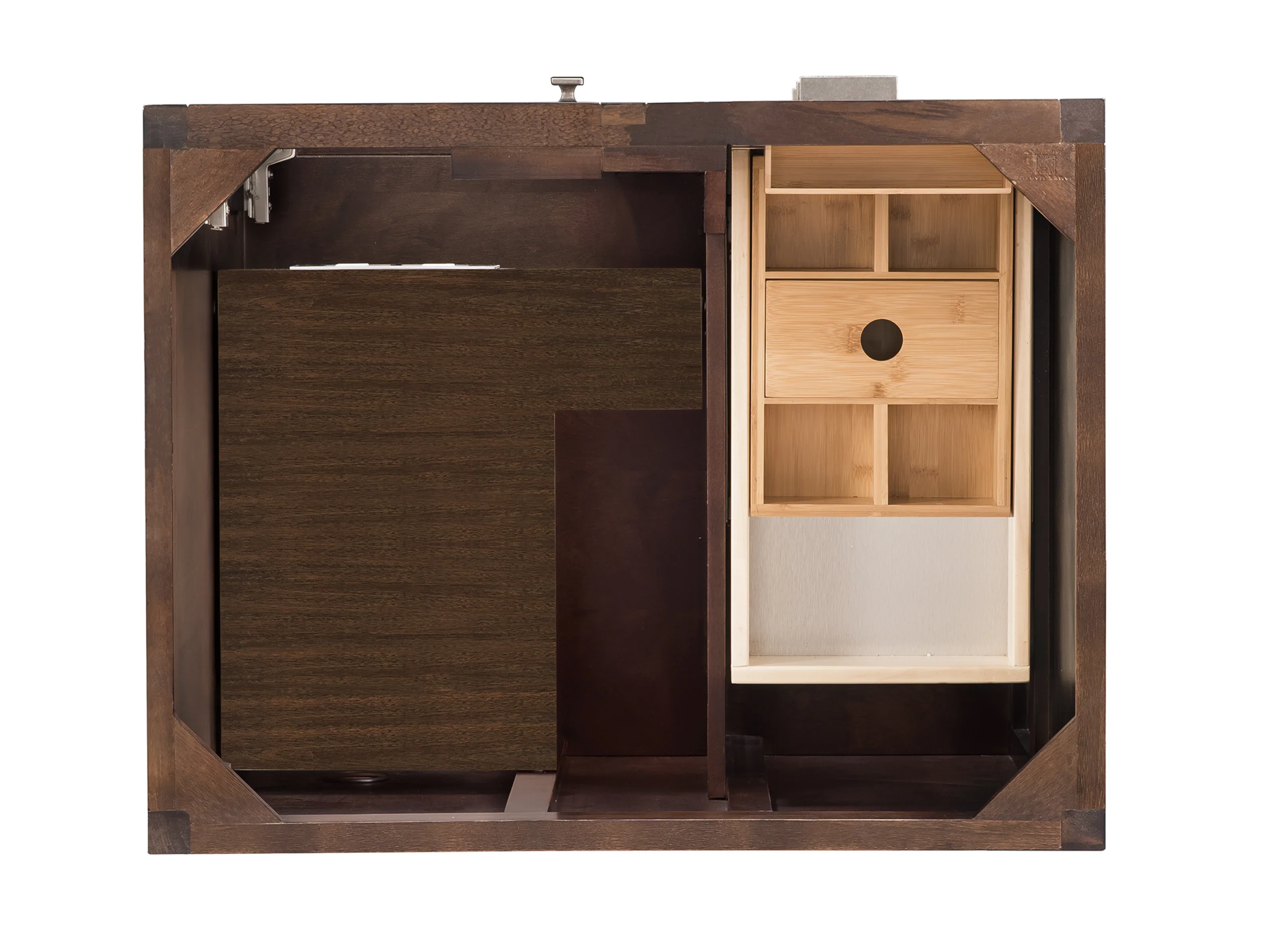 Addison 30" Single Vanity Cabinet, Mid-Century Acacia