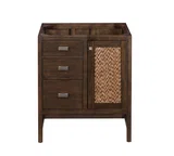 Addison 30" Single Vanity Cabinet, Mid-Century Acacia