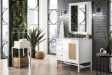 Addison 36" Single Vanity, Glossy White w/ 3 CM Eternal Jasmine Pearl Silestone Top