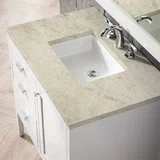 Addison 36" Single Vanity, Glossy White, w/ 3 CM Tajnar Eclos Top