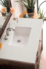 Addison 36" Single Vanity, Mid-Century Acacia w/ 3 CM Lime Delight Silestone Top