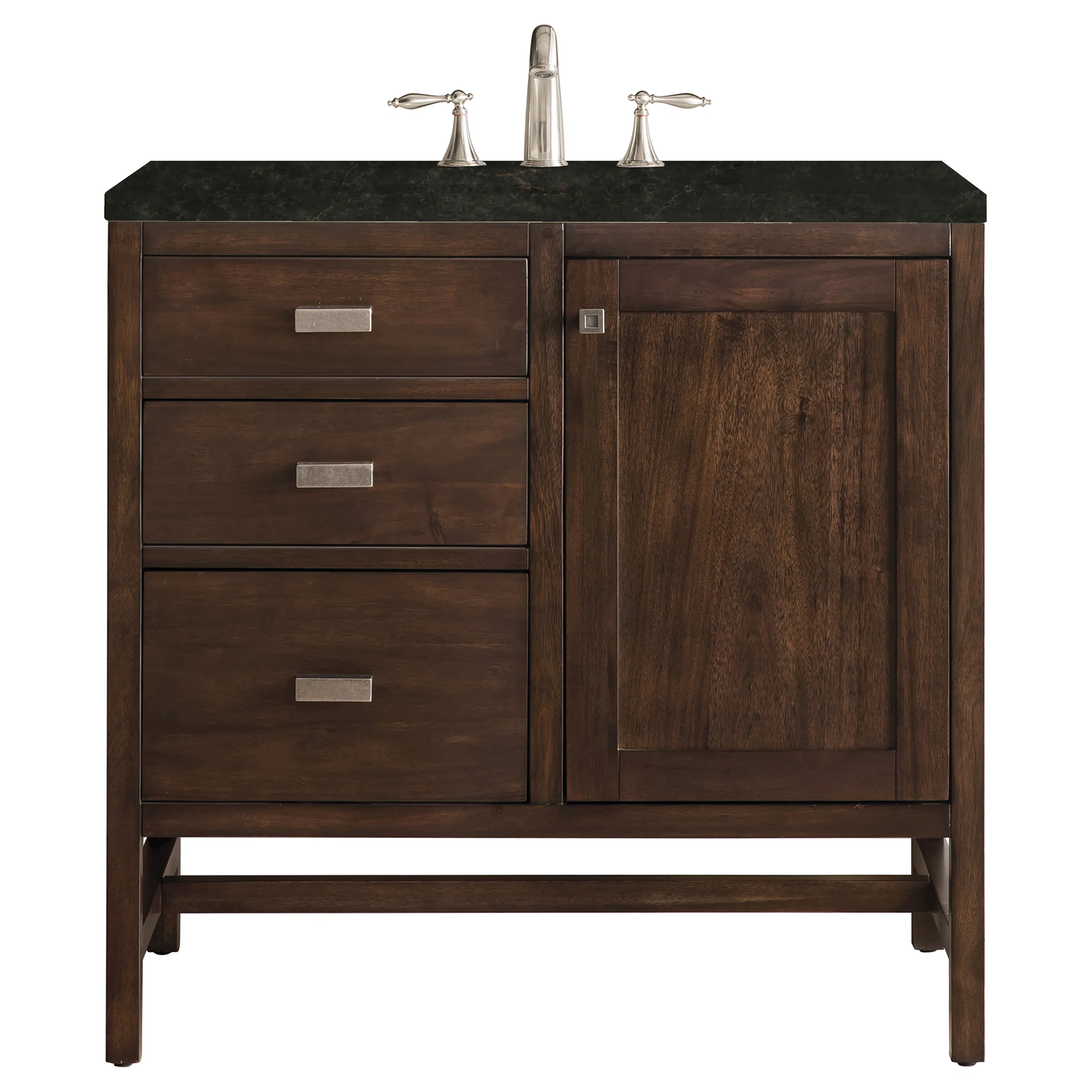 Addison 36" Single Vanity, Mid-Century Acacia, w/ 3 CM Phantome Eclos Top