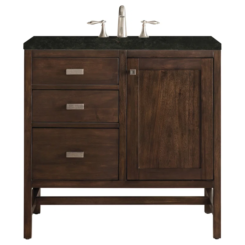 Addison 36" Single Vanity, Mid-Century Acacia, w/ 3 CM Phantome Eclos Top