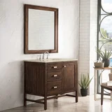 Addison 36" Single Vanity, Mid-Century Acacia, w/ 3 CM Tajnar Eclos Top