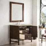 Addison 36" Single Vanity, Mid-Century Acacia, w/ 3 CM Tajnar Eclos Top