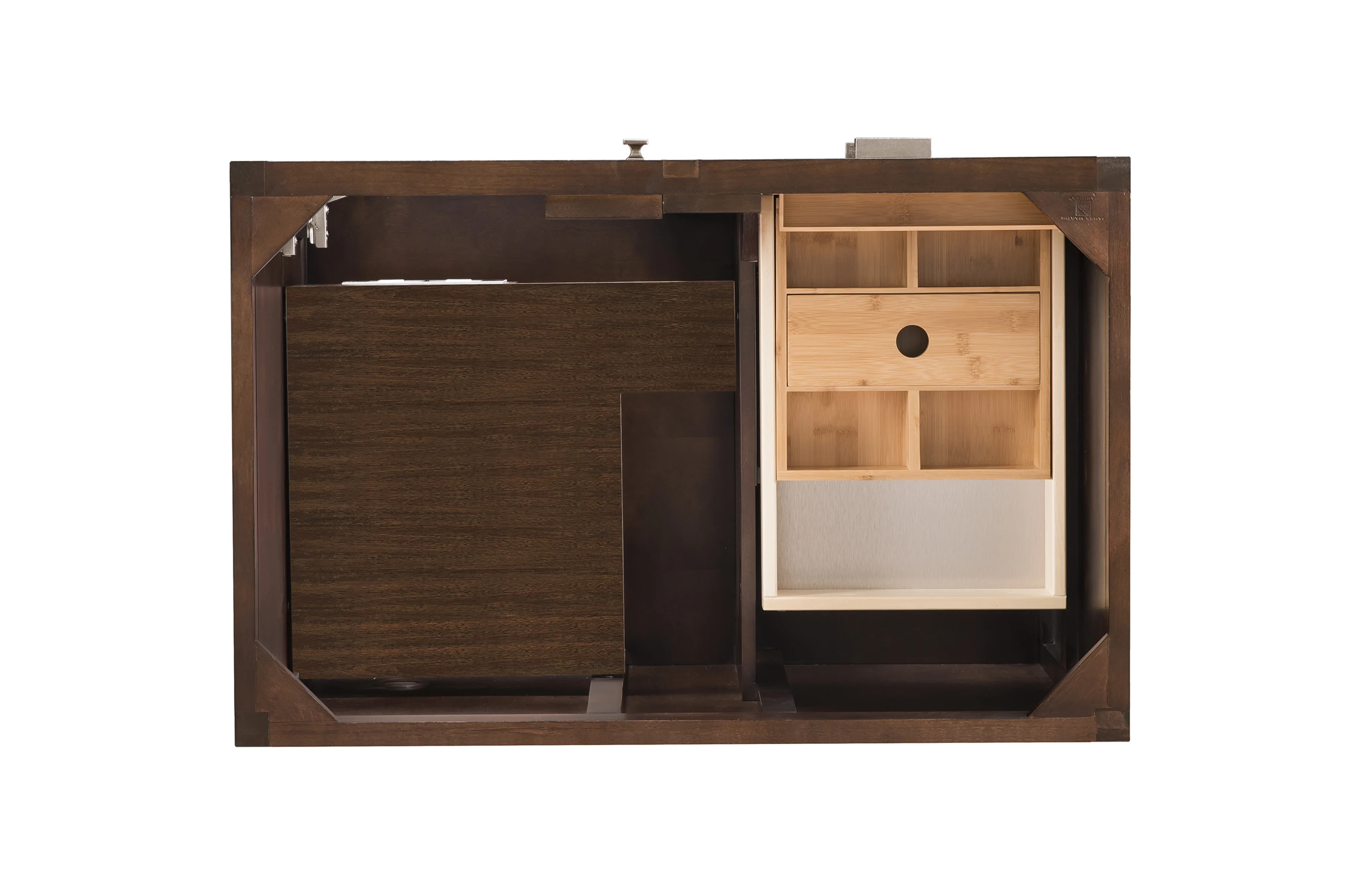 Addison 36" Single Vanity Cabinet, Mid-Century Acacia
