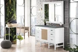 Addison 48" Single Vanity, Glossy White w/ 3 CM Cala Blue Top
