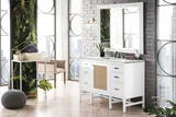Addison 48" Single Vanity, Glossy White w/ 3 CM Ethereal Noctis Top
