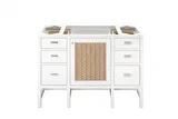 Addison 48" Single Vanity Cabinet, Glossy White