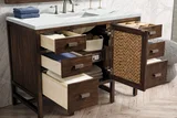 Addison 48" Single Vanity, Mid-Century Acacia w/ 3 CM Ethereal Noctis Silestone Top
