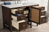 Addison 48" Single Vanity, Mid-Century Acacia w/ 3 CM Lime Delight Silestone Top