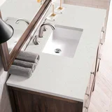 Addison 48" Single Vanity, Mid-Century Acacia w/ 3 CM Lime Delight Silestone Top