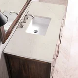 Addison 48" Single Vanity, Mid-Century Acacia, w/ 3 CM Siberian Silestone Top