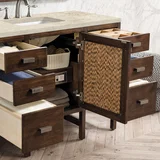 Addison 48" Single Vanity, Mid-Century Acacia, w/ 3 CM Tajnar Eclos Top