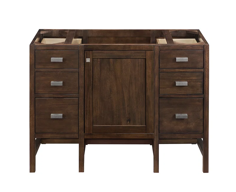 Addison 48" Single Vanity Cabinet, Mid-Century Acacia