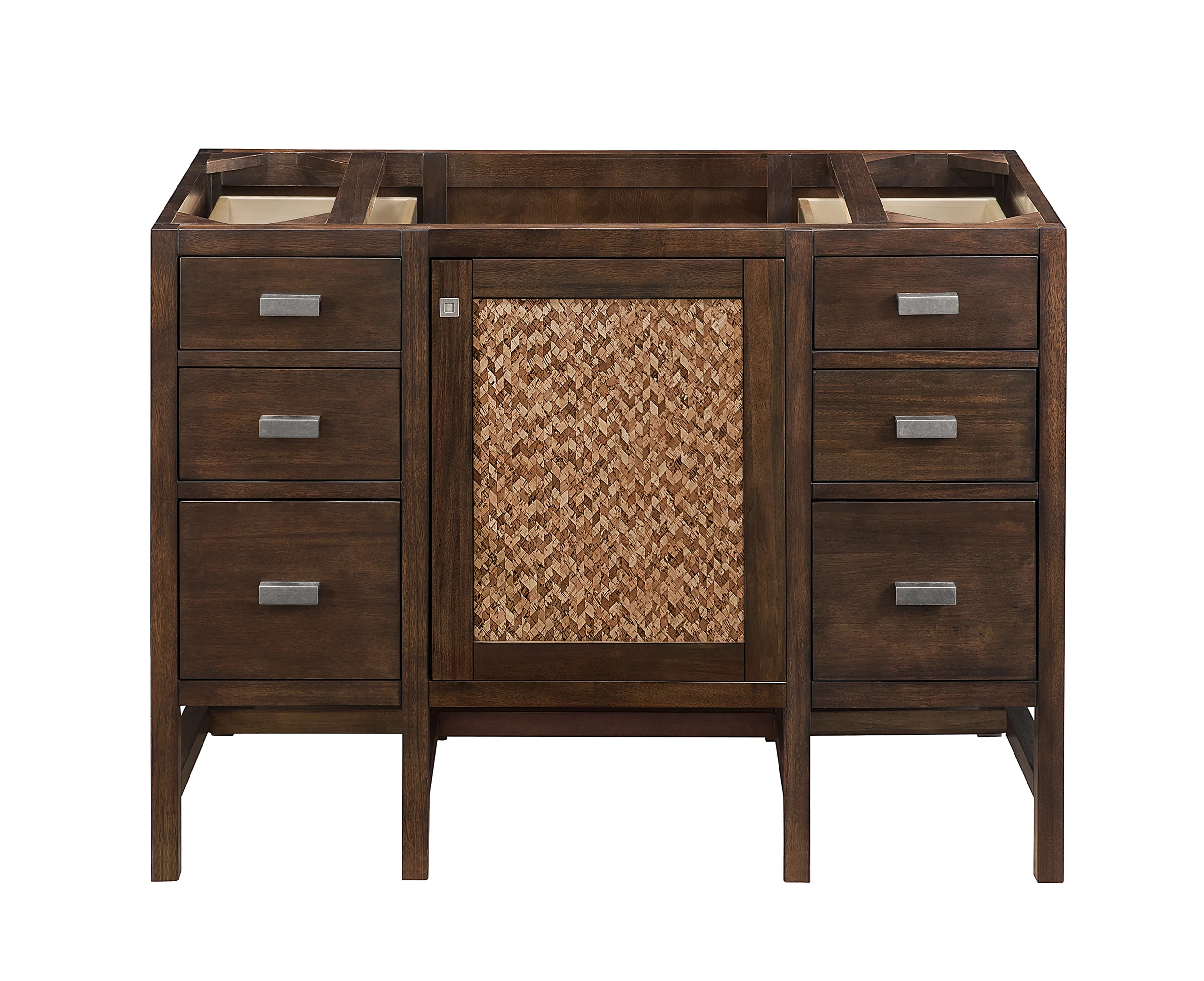 Addison 48" Single Vanity Cabinet, Mid-Century Acacia