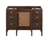 Addison 48" Single Vanity Cabinet, Mid-Century Acacia