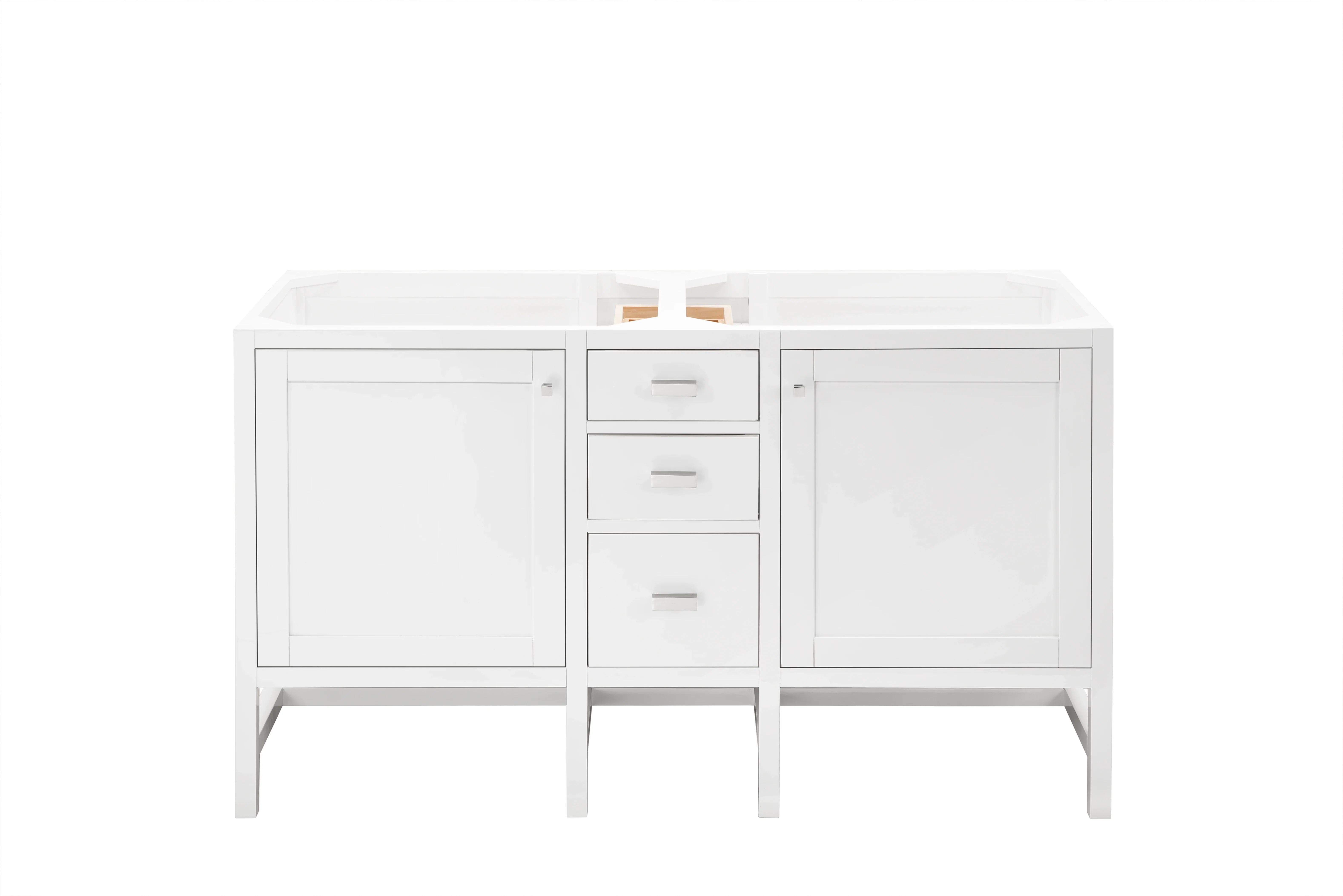 Addison 60" Double Vanity Cabinet, Glossy White