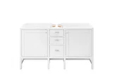 Addison 60" Double Vanity Cabinet, Glossy White