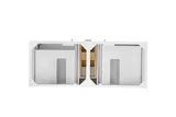 Addison 60" Double Vanity Cabinet, Glossy White