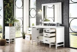 Addison 60" Single Vanity, Glossy White w/ 3 CM Carrara White Top