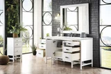 Addison 60" Single Vanity, Glossy White w/ 3 CM White Zeus Silestone Top