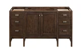 Addison 60" Single Vanity, Mid-Century Acacia w/ 3 CM Eternal Jasmine Pearl Silestone Top