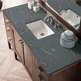 Addison 60" Single Vanity, Mid-Century Acacia w/ 3 CM Parisien Bleu Silestone Top