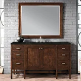 Addison 60" Single Vanity, Mid-Century Acacia, w/ 3 CM Phantome Eclos Top