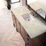 Addison 60" Single Vanity, Mid-Century Acacia, w/ 3 CM Tajnar Eclos Top