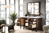 Addison 60" Single Vanity, Mid-Century Acacia w/ 3 CM White Zeus Silestone Top