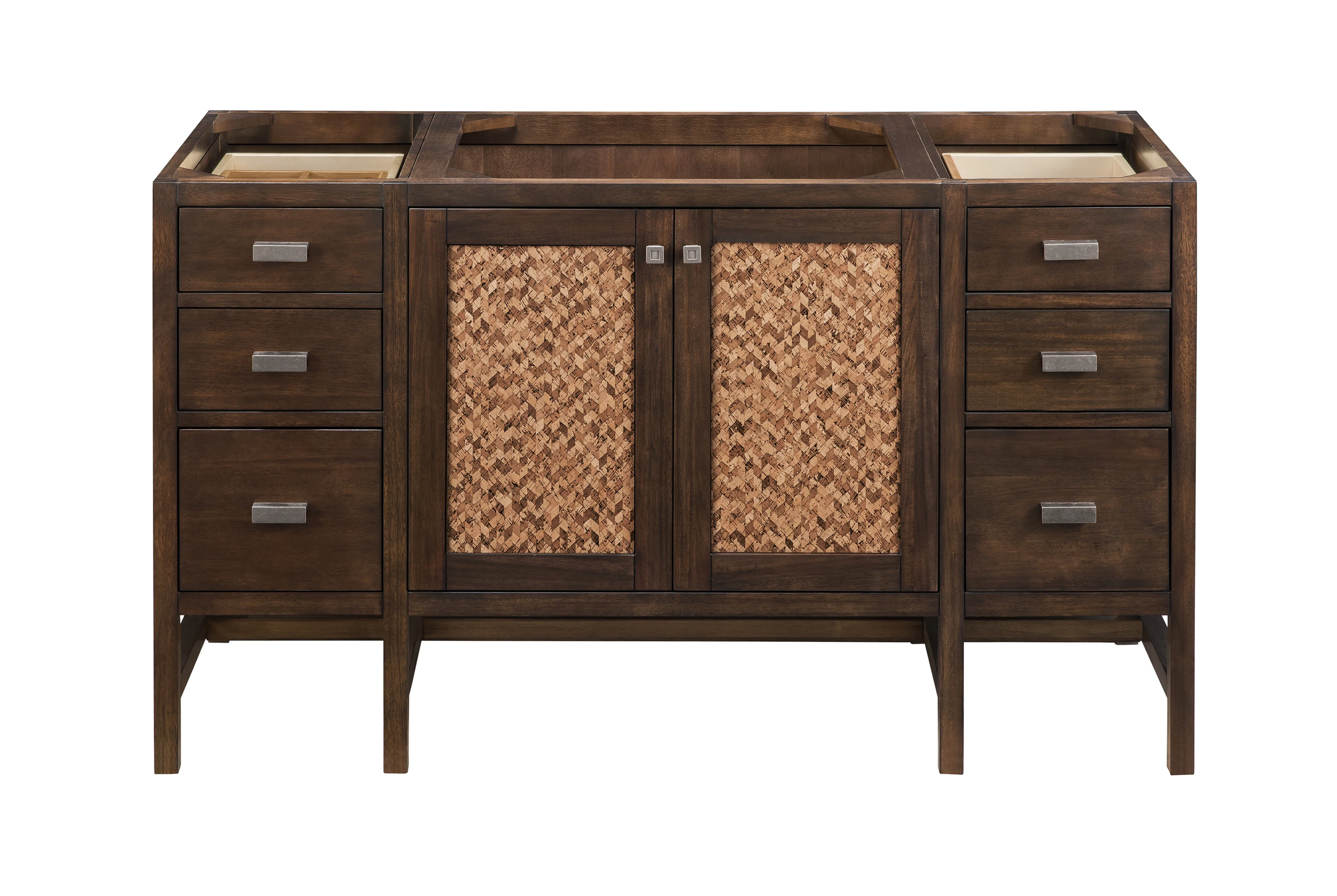 Addison 60" Single Vanity Cabinet, Mid-Century Acacia