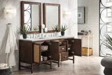 Addison 72" Double Vanity, Mid-Century Acacia w/ 3 CM Eternal Jasmine Pearl Silestone Top