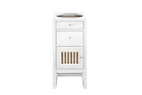 Athens 15" Base Cabinet Only w/ Drawers & Left Door, Glossy White