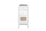 Athens 15" Base Cabinet Only w/ Drawers and Right Door, Glossy White