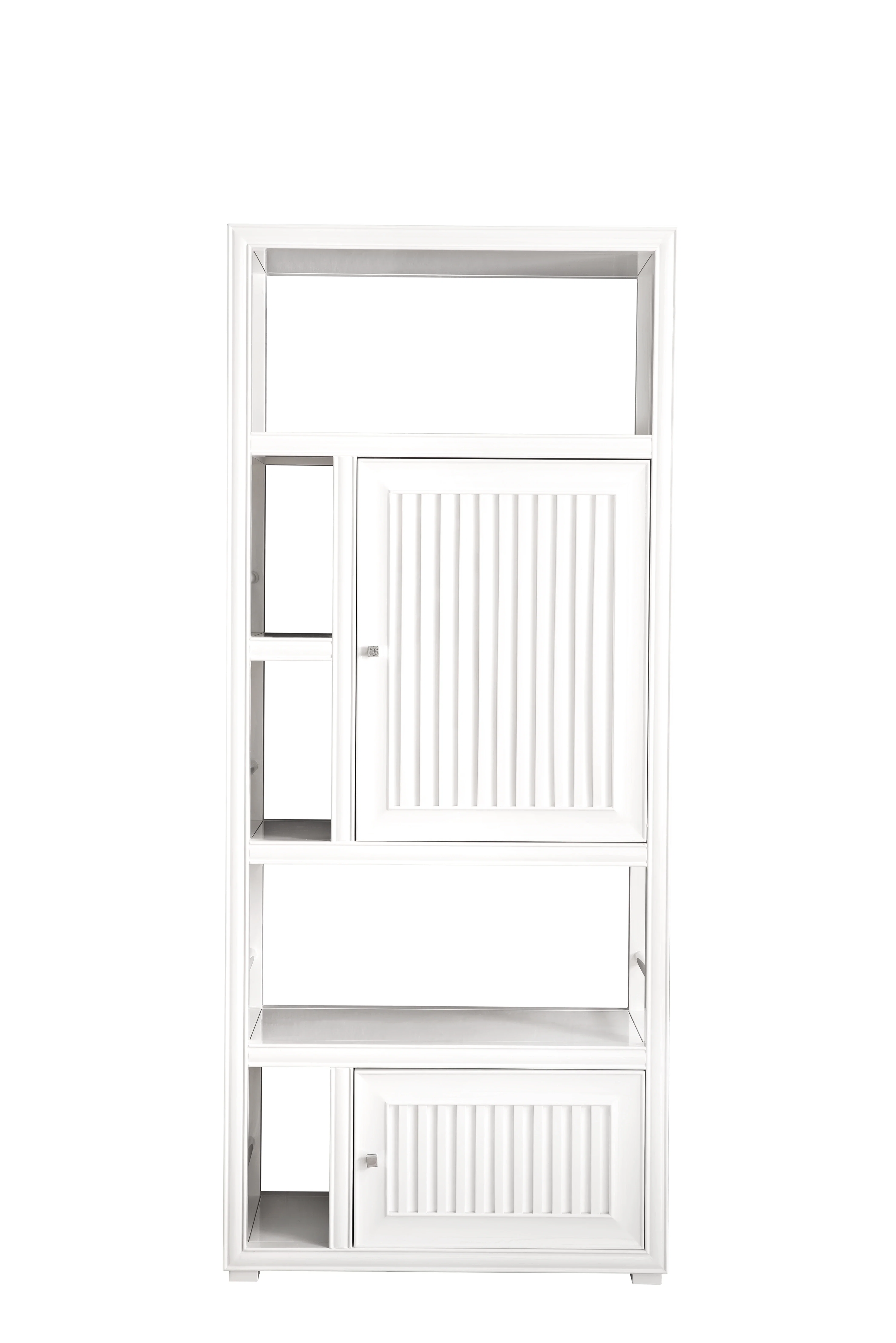 Athens 30" Double-Sided Linen Cabinet, Glossy White