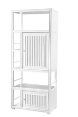 Athens 30" Double-Sided Linen Cabinet, Glossy White