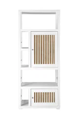 Athens 30" Double-Sided Linen Cabinet, Glossy White