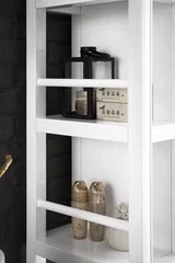 Athens 30" Double-Sided Linen Cabinet, Glossy White