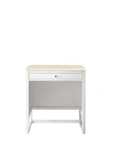 Athens 30" Countertop Unit, Glossy White w/ 3 CM Eternal Marfil Top